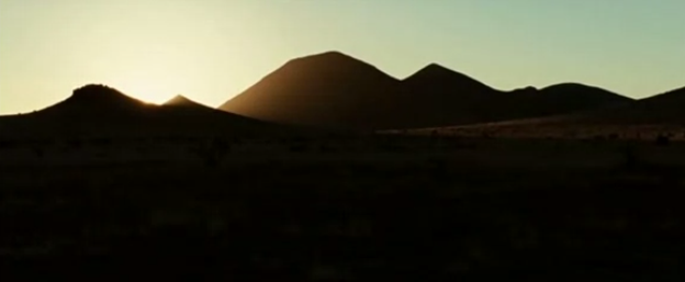 link to film clip in criticalcommons.org:  “Opening Sequence from NO COUNTRY FOR OLD MEN”